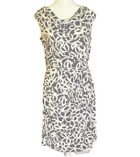 Lauren Ralph Lauren Dress Women’s 6 Gray Sleeveless Scoop Neck Knee Length