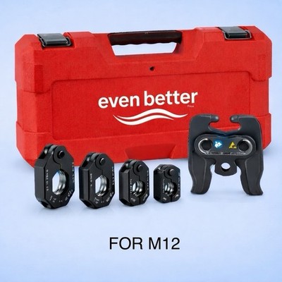 ONLY FOR Milwaukee M12! Press Tool Kit with Case, 1/2''-1-1/4'' Press Jaws