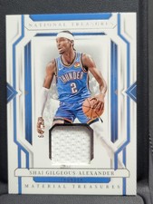 2023-24 Panini National Treasures Material /99 Shai Gilgeous-Alexander #MT-SGA