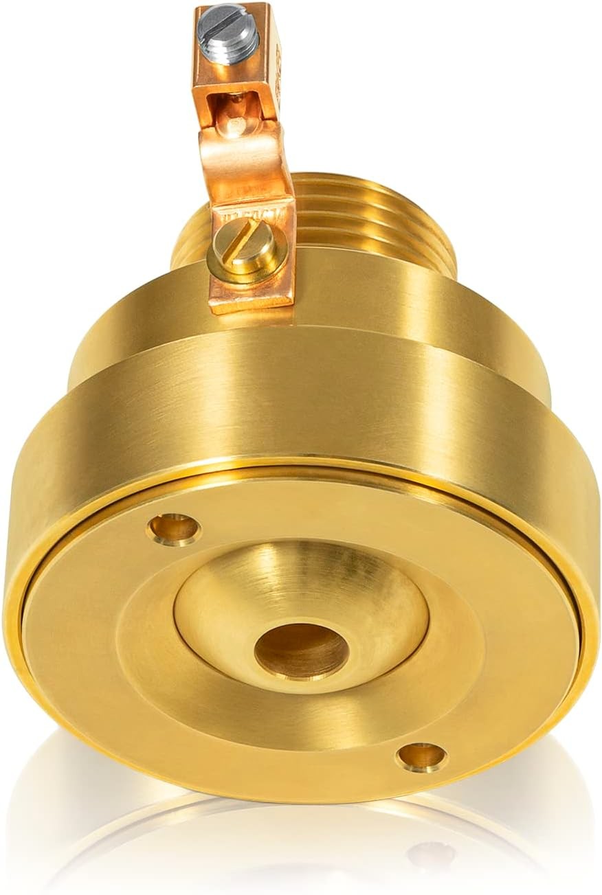 Swimming Pool Spa Brass Deck Jet Fountain Crown Nozzle w/Ground Lug