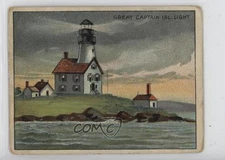 1911 Hassan Light House Series T77 Great Captain Island Light j5j