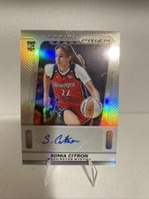 SONIA CITRON 2025 WNBA PRIZM SILVER HOLO AUTO SP WASINGTON MYSTICS ROOKIE #TB-SC