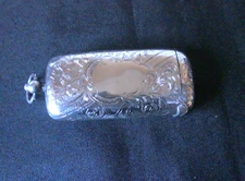 Solid Silver Beautiful Duel Vesta Case/Sovereign Holder Date 1904 By Rolason Bro