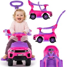 Rutschauto mit Stange Kinderfahrzeug Rutscher Sport car Sun Baby