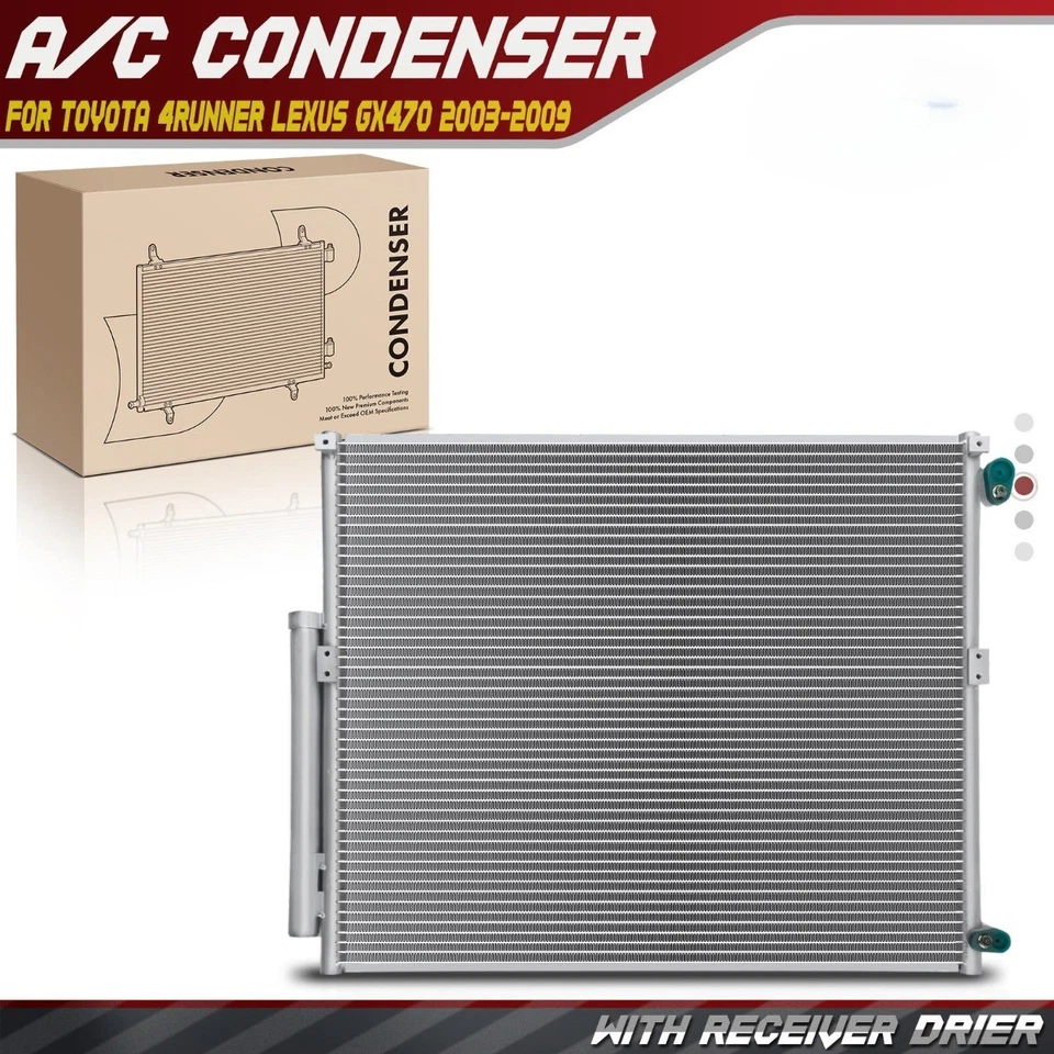A/C Condenser for Lexus GX470 - 2003 to 2009 / Toyota 4Runner - 2003 to 2009 Foto 4 de 4