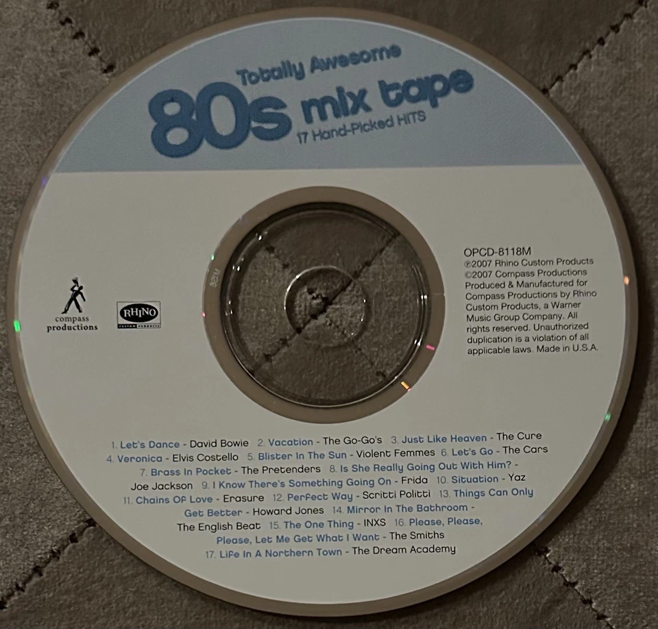Totally Awesome: 80s Mix Tape (CD, 2007, Rhino) Foto 2 de 3