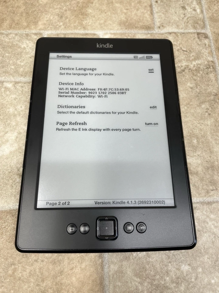 Amazon Kindle Touch 4th Generation D01200 4GB Wi-Fi 6-inch E-Reader - Image 2 of 4