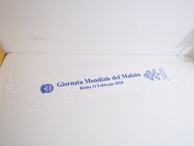 Giornata Mondiale Del Malato 2010 Rom Event Schal weiß UNITALSI Vatikan