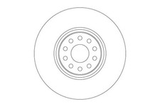 TRW DF6733S Bremsscheibe für VW DF6733S vorne Bremsscheibe Bremsanlage