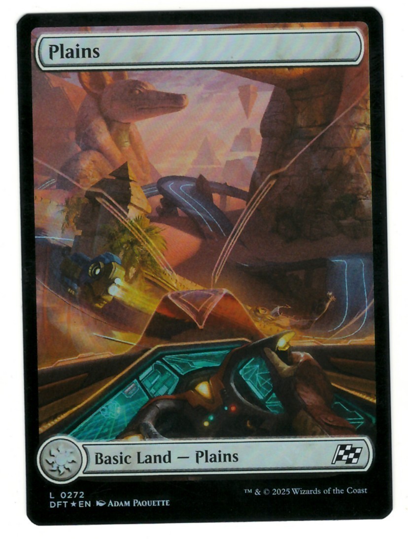 MTG Plains 0272 Full Art Foil Aetherdrift Magic The Gathering TCG