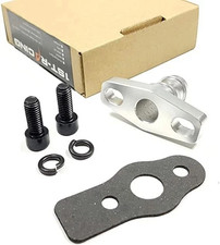 Turbo Oil Return Flange Adaptor Aluminum For Garrett Gt35 Gt35r Gtx3582r Gt3582r