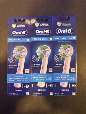 Oral-B  Precision Clean Electric Toothbrush Replacement Brush Heads - 3pk. Of 3