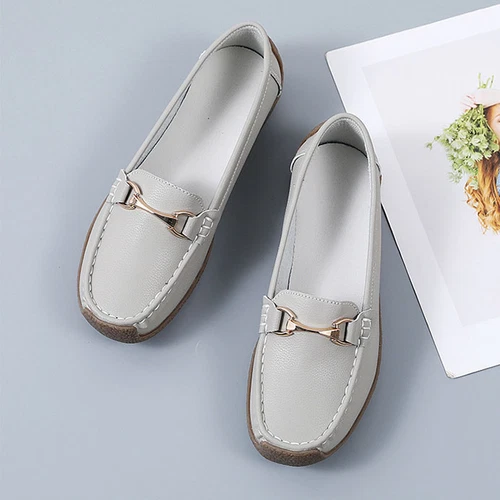 Womens Loafers Mocassin Office Work Flat Slip On Shoes Ladies Casual Shoes Size - Bild 56 von 59