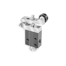 PARKER 404211000 Manual Air Control Valve, Roller, Black 3FDZ3