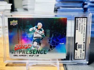 2025-26 Upper Deck MVP Kirill Kaprizov Net Presence GMG Graded 10