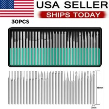 Diamond Grinding Carving Cutting Burr Bit Set For Dremel Rotary Tool stone glass
