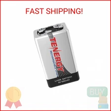 Tenergy 9V 600mAh Li-ion Rechargeable Battery
