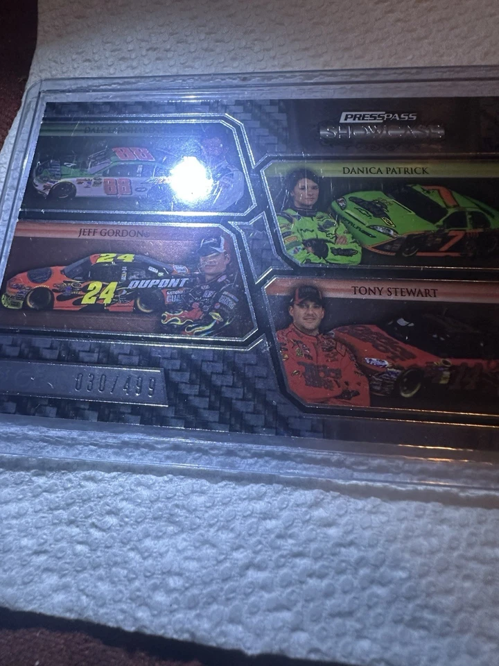 2010 PRESS PASS SHOWCASE QUADS EARNHARDT JR/J. GORDON/D. PATRICK/T. STEWART #30 - Image 4 of 4