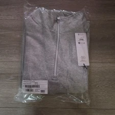 Alo Accolade 1/4 Zip Pullover Size M Gray 