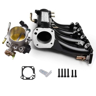Intake Manifold+ 70mm Throttle Body For Honda Civic CRX DEL SOL D15 D16 D Series
