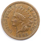 1893 Indian Head Penny Cent Extremely Fine/ Almost Uncirculated (XF/AU)