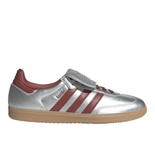 adidas Samba Lt Lace Up Womens Silver Sneakers Casual Shoes JH5707