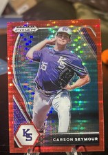 2021 Panini Prizm Draft Picks - Carson Seymour #PDP172 Red Pulsar Prizm /11 (RC)