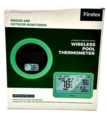 Firelex Wireless Pool Thermometer Indoor Outdoor IP68 Waterproof