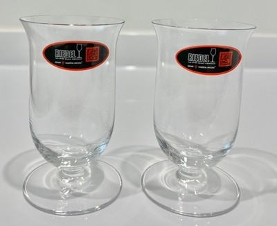 Signed RIEDEL Crystal VINUM Pattern 4 1/2'' WHISKEY GLASSES Set of 2 Excellent!