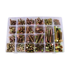 608Pcs 1/4-20 5/16-18 3/8-161/2-13 Grade 8 Bolts And Washers Nuts Assortment Kit