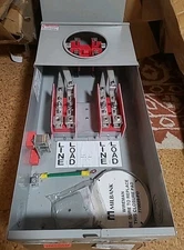 MILBANK 124TB  4 Terminal Ring Type Plate Link Bypass 200AMP 600V SURFACE