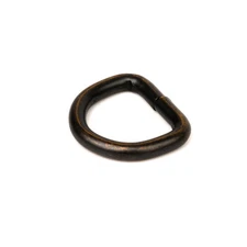 Country Brook Design® 3/4 Inch Aged Bronze Welded D-Rings, 10 Pack