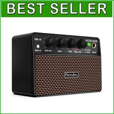 Mini Amplificatore per Chitarra Ricaricabile USB-C con Lunga Durata della Batteria - Nero e Marrone