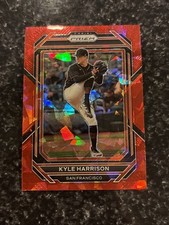 2023 Panini Prizm RED CRACKED ICE PRIZM REFRACTOR #170 KYLE HARRISON RC Rookie