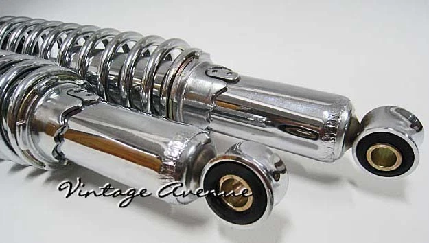 Amortiguador trasero YAMAHA DT100 DT125 DT175 *CROMO* [LONGITUD 320mm] Foto 4 de 4