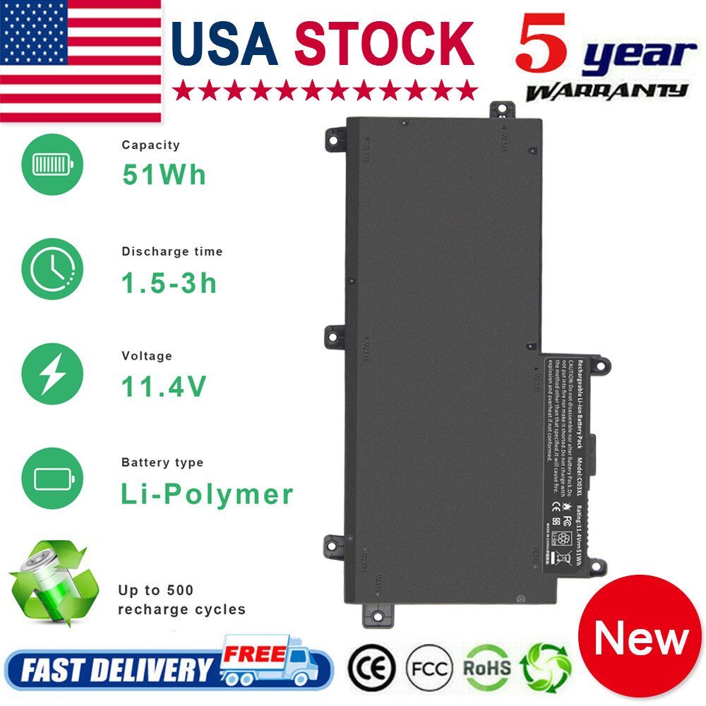 Batterie Green Cell CI03XL 801554-001 Pour HP ProBook 640 G2 G3 645 650 655 - 3400mAh 11.4V - Noir - Haute Performance