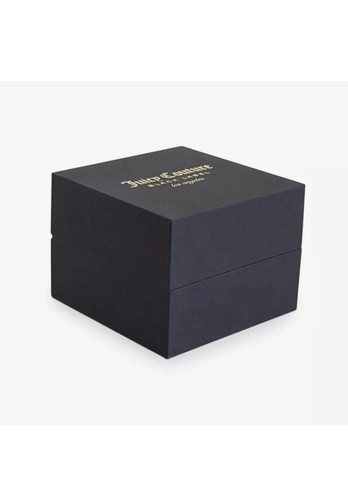Reloj Juicy Couture Borlas Doradas Correa Cuero Precio de venta sugerido por el fabricante 195 USD Necesita Batería Nueva - Imagen 2 de 3