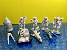 Vintage K M Astronaut Figures Lot of 9 Lunar Rover Men 2  Rubber NASA