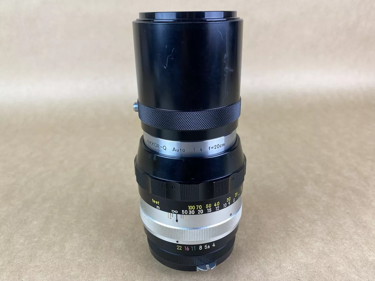 Nikon 20cm F4 Nikkor-Q Auto (200mm) Non AI Early Lens - READ | eBay