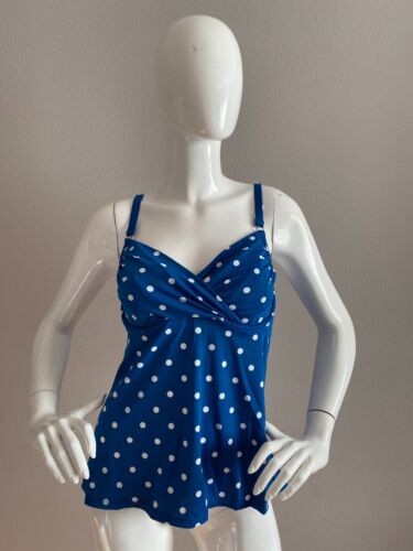 New Swim Systems Crossroads Tankini Delilah Dot Color Women’s Top Size 34D