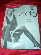 Klassische Esda Feinstrümpfe Strapsstrümpfe Gr. 3 PERLE 20 den Stockings Bas OVP