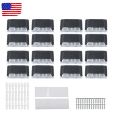 Solar Step Lights for Outside Solar Stair Lights Outdoor Warm White 16 Pack