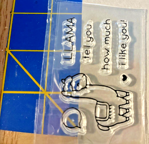 CLING STAMP DIE SET #SD-1117-Small Set-"Llama" tell you how much I love you! - Picture 4 of 4