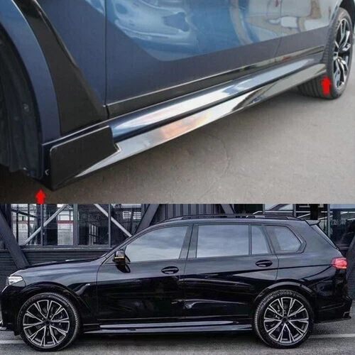 Glanz Schwarz für BMW X7 G07 M-Paket 19-24 Seitenschweller Schweller Spoiler DE - Bild 6 von 16