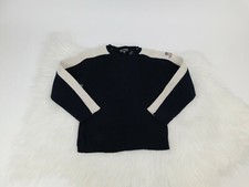 Polo Jeans Ralph Lauren Boys 6 Vintage Ribbed Sweater Navy White Flag