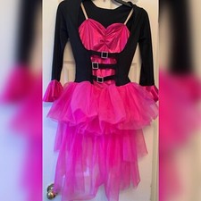 Curtain Call Black And Pink Leotard Dress