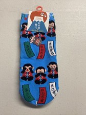 KAWAII SOCKS 3 Wise Monkeys Fits USA Ladies/Juniors Size 6-9 NWT