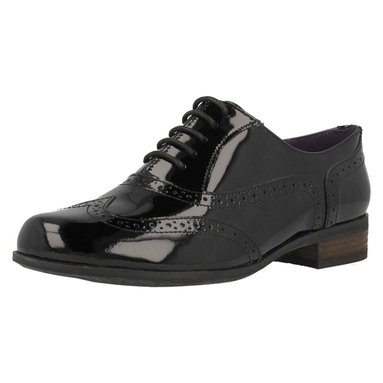 clarks black patent shoes