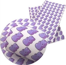 Peeps Easter FAUX LEATHER SHEET 8.75" X 12" 1061186 Marshmallow Candy Bunny