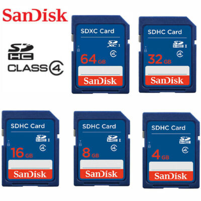 SanDisk 8G 16G 32GB Class 4 SDHC Flash SD Memory Card Memory Card